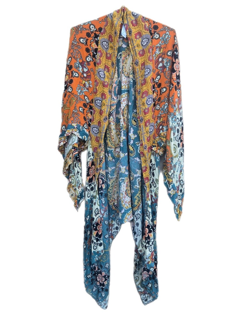 Free People Little Wing Mix Print Kimono OS - Picture 2 of 4